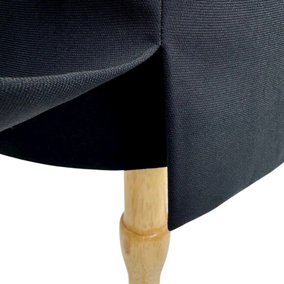 Vintage 90s ALGO Switzerland Womens Black 100% Silk Sheath Dress EU 42/US 14 - Picture 14 of 16